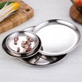 thumbnail image 2 of Metal Stainless Steel Storage Tray  Snack Fruit Cosmetics Organizer Dinner Plates Container Decor, 2 of 8
