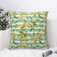 thumbnail image 4 of Pofeuu Lemon Print Double-sided plush pillowcase Square Throw Pillow Covers Pillows Cover for Living Room Bedroom Sofa Couch Cushion Cover（No pillow core）-18"x18", 4 of 7