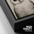 thumbnail image 4 of PixonSign Framed Canvas Print Wall Art Variety of Owl Portraits Vintage Antique Farmhouse Decor Nature Animals Modern Art Realism Cozy Decorative Colorful Multicolor - 16"x24" Black, 4 of 5