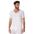 thumbnail image 2 of Pack de 2 Camisetas para Hombre SCHIESSER - Serie "95/5", Cuello en V, S-4XL Blanco L (Large), 2 of 3