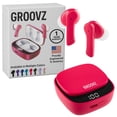 thumbnail image 1 of Auriculares inalámbricos verdaderos Groovz Bluetooth IPx4 color magenta, 1 of 9