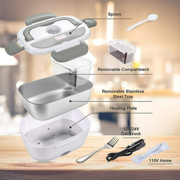 Electric Lunch Box 55W Food Warmer Portable Microwave for Car