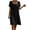 *Black, variant on VBVC Women's Square Neck Cotton Midi Dress, Ladies' Empire Waist Eyelet Lace A Line Dress, Short Sleeve Beach Vacation Dress For Women,Black,S-3XL