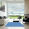 thumbnail image 7 of Ahgly Company Machine Washable Indoor Square Transitional Bright Navy Blue Area Rugs, 3' Square, 7 of 7