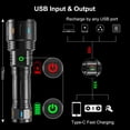 thumbnail image 2 of APLOS F60 LED Flashlights 6000 High Lumens, Bright Flashlight, Zoomable, Waterproof, Adjustable Brightness Flash Light for Outdoor, Emergency, Batteries Included, Camping Accessories, 2 of 8