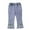 #0245-Light Blue, variant on Toddler Girls Flare Slim Fit Jeans Elastic Waist Pink Bow Split Cuff Long Pants Spring Summer Casual Outdoor Bottoms For 1-6 Years Old