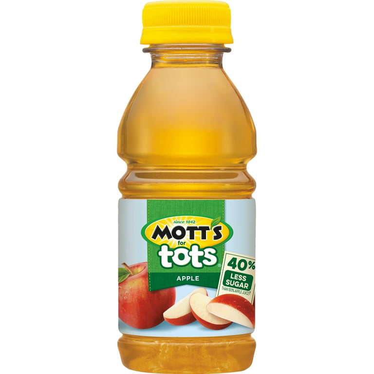 Mott's For Tots Small Single Serving Fruit Apple Juice, 8 fl