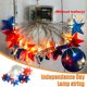 thumbnail image 1 of Xihbxyly Guirnalda de Luces de Estrellas, Decoración Patriótica Festiva, Diseño de Bandera de Ee. Uu., Uso En Interiores y Exteriores, Brillo Romántico y Cálido, Regalo Ideal para El Día de Los Caído, 1 of 2
