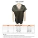 thumbnail image 3 of Camiseta de manga corta con ribete de encaje, camiseta de mujer con ribete de encaje en V, color puro, camiseta de mujer de manga corta, artesanía superior, 3 of 3