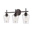 thumbnail image 5 of Ashford 3 - Light Rubbed Bronze Dark Brown Wall Sconce, 5 of 8