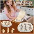 thumbnail image 2 of DPTALR Silicone Chocolate Baking Mold Cake Decoration Rabbit Bunny Cake Mould, 2 of 9