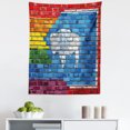 thumbnail image 1 of Wyoming Tapestry, Digital Illustration of Equality State and Gay Pride Flags on Brick Wall Look, Fabric Wall Hanging Decor for Bedroom Living Room Dorm, 5 Sizes, Multicolor, by Ambesonne, 1 of 1