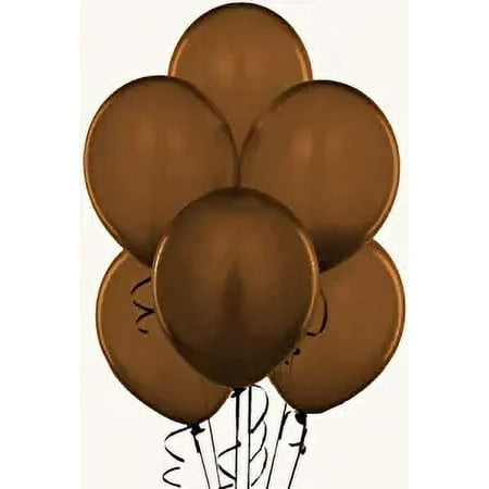 PMU Balloons 11 Inch PartyTex Premium Chestnut Brown Latex Pkg/25