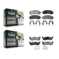 thumbnail image 1 of TEC Front Rear Ceramic Brake Pads Kit for Car Ford Ranger Mazda B2300 B4000 KTC-100417, 1 of 10