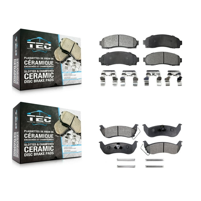 TEC Front Rear Ceramic Brake Pads Kit for Car Ford Ranger Mazda B2300 B4000 KTC-100417