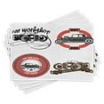 thumbnail image 1 of Ambesonne Cars Place Mats Set of 4, Retro Hot Rod Pop Art Print, Standard Size, Multicolor, 1 of 6