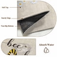 thumbnail image 6 of Bee Gnomes Area Rugs 4'x6', Washable Small Throw Rugs for Office Bathroom, Farmhouse Spring Daisy Honey Flowers Indoor Outdoor Rug Non-Slip Low Pile Carpet Runner Reversible Floor Mats, 6 of 8