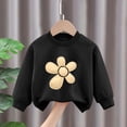 thumbnail image 4 of Toddler Baby Girls Sunflower Clothes Set Long Sleeve Top and Pants 2pcs Outfits Fall Clothes 1-10 Years, 4 of 5
