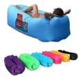 thumbnail image 1 of Inflatable Couch Lounger Waterproof Air Sofa, Inflatable Chair(1pcs-blue) 26-27s, 1 of 3