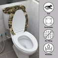 thumbnail image 3 of Yuyamidu Wood Toilet Seat and Tank Lid Cover Set Hunting Camo Toilet Lid Protector 2 Pieces Reusable Toilet Seat Lids Covers Universal Fit Size Toilet Dust Cover, 3 of 7
