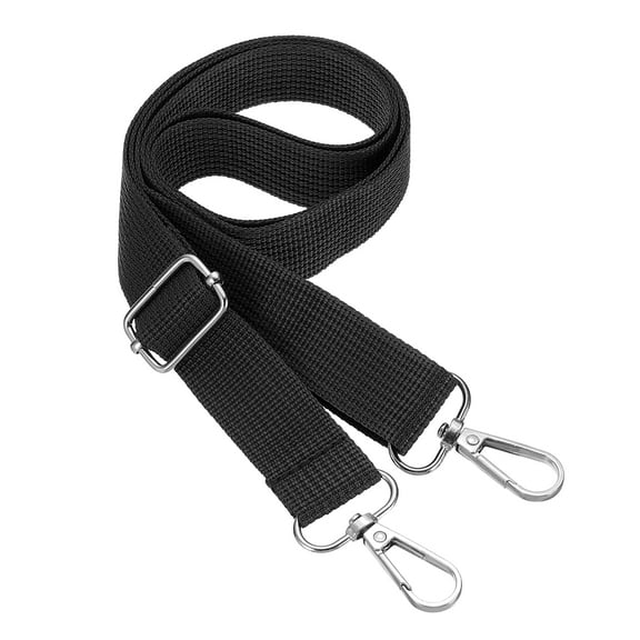 Uxcell Purse Strap Replacement 1" Bag Strap for Canvas Bag Handbag Black