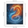 thumbnail image 2 of Paint By Numbers Kit for Adults Beginner - DIY Dual Elemental Dragons Sky Water Canvas Painting Kits for Adults, Frameless Paint By Number for Adults for Home Wall Decor 16x20 Inch, 2 of 7