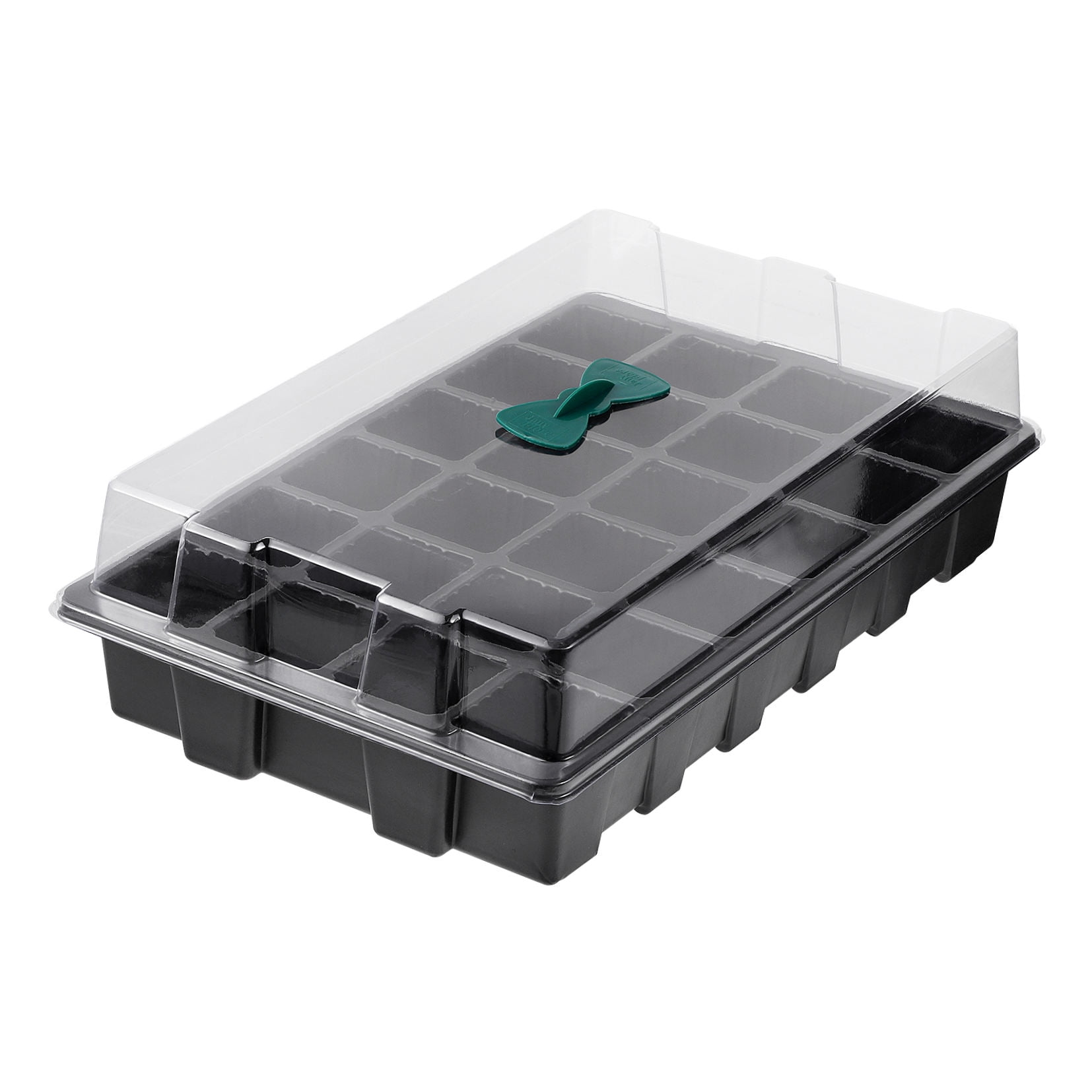 Phenofice 3-Pack Stackable Plastic Seed Starter Trays for Gardeners, Growing Trays 14.34x9.04x2.75in