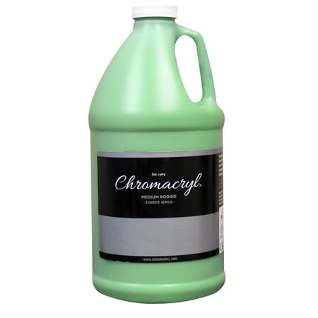 UPC: 0092200014079 | Chroma 1407 Students Acrylic Paints  1/2 gal Capacity  Light Green