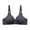 Black, variant on LLYwey Bras No Padding On Sale Woman's Solid ColorPlus Size Comfort Bra Without Underwire Big Girls Size Polyester Cami Bra Style LW-158 Black 80B