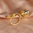 thumbnail image 5 of 2pcs/set Women Rings Exaggerated Lines Rings for Women Fashion Simple Distorted Geometric Party Statement Designer Jewelry Gift Gold resizable, 5 of 5