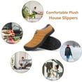 thumbnail image 5 of Winter Slippers for Men Women Warm Slip on House Slippers with Plush Lining Indoor Outdoor Anti-Skid Shoes, 5 of 7