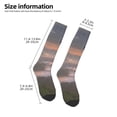 thumbnail image 2 of Fotbe Black Dragon Cliff Dawn Calcetas Divertidas Estampadas para Hombre y Mujer, Calcetas de Algodón hasta la Rodilla para Caminar, Correr, Enfermería y Embarazo, 2 of 6