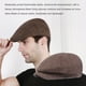 thumbnail image 5 of Minnieouse Gorros de boina portátiles planos cálidos de invierno para hombre, gorra transpirable de estilo de moda ajustable, tocado de cumpleaños, Sombreros Caqui Minnieouse AP012447-01, 5 of 6