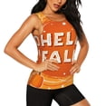 thumbnail image 2 of Lsque Hello Fall 1 Printed Workout Tank Tops for Women, Athletic Sports Tank Tops, Compression Sleeveless Dry Fit Shirts,Sleeveless Yoga Shirt-X-Large, 2 of 9