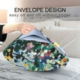 thumbnail image 4 of Yayeee Pillowcase King Size Set of 2 Satin Wrinkle Resistant Pillow Case, Colorful Leaves, 4 of 7