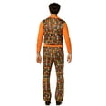 thumbnail image 3 of Rasta Imposta Men's Swaggertown Orange Houndstooth Pantsuit Halloween Costume Pantsuit - Orange Medium, 3 of 5