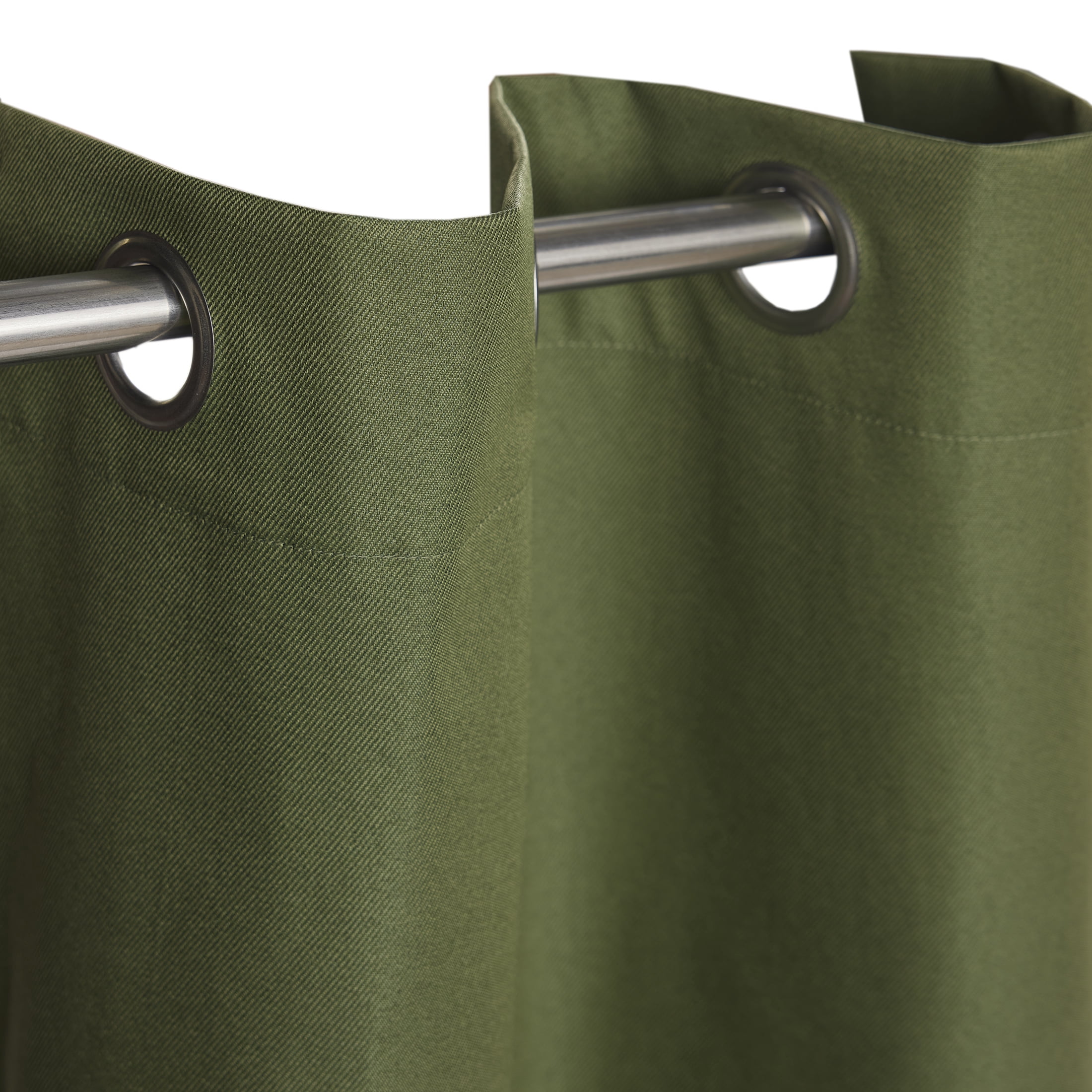 Mainstays Green Solid Blackout Grommet Curtain Panel Pair, Set of 2, 30" W x 84" L