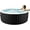 Black - 71"D x 25"H(Round for 4 Adults), variant on 71 inch Outdoor Inflatable Hot Tub with 110 Bubble Air Jets, 2-4 Person Round Portable Hottub Spa with LED Control Panel, Blow Up Spa Bathtub with 2 Filter, Temperature up to 104°F