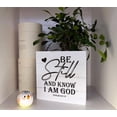 thumbnail image 4 of Zomyto 7x7 IN Christian Sign, Wooden Box Sign Desk Decor, Psalm 46:10 - Be Still and Know that I Am God, 4 of 5
