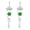 Green, variant on Stainless Steel Gazing Ball Spiral Tail Wind Spinner Stabilizer, 7.1 x 1.6 Inches Lake Blue Rotating Spiral Wind Chime Hanging Lawn Decoration 2-Pcs