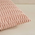 thumbnail image 4 of 4 Packs Boho Pink Decorative Throw Pillow Covers 22x22 Inch for Living Room Couch Bed Sofa, Rustic Modern Farmhouse Home Decor, Soft Plush Corduroy Cute Square Cushion Case 55x55 cm, 4 of 8