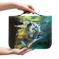thumbnail image 2 of HELLHERO Wolf Bible Cover Carrier Carrying Organizer Bag with Protective Portable Bible Covers for Study, PU Leather Church Bible Bag for Bible Study, 2 of 12