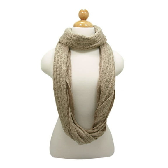Premium Solid Color Knit Infinity Circle Scarf