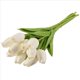 thumbnail image 1 of 20 Piezas Blancas 13.8 Pulgadas Flores de Tulipanes Artificiales para la DecoracióN Del Partido, Hogar Boda, 1 of 11