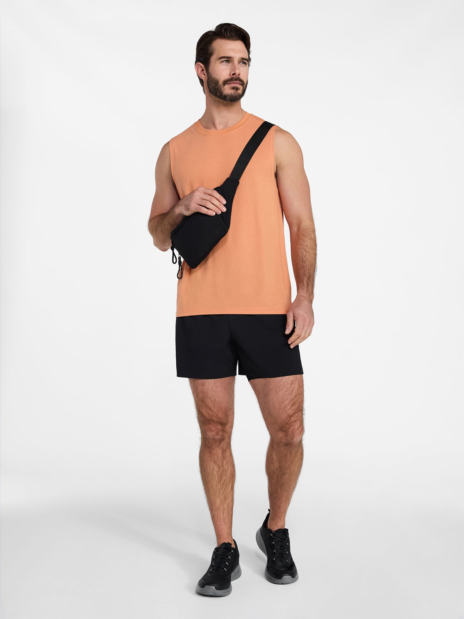 Athletic Works Men's and Men's Big & Tall Tri-Blend Muscle Tee, Sizes XS-4XLT