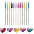 thumbnail image 3 of Flmtop 50Pcs Women Disposable Faux Crystal Eyelash Brushes Eye Makeup Cosmetic Tools, 3 of 10