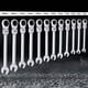 thumbnail image 3 of Yescom 12Pcs Combination Wrench Set 8-19mm Flex-Head Metric Ratcheting Spanner Car Repair Hand Tools Yescom Modern, 3 of 7