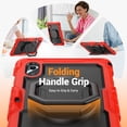 thumbnail image 2 of Case for Lenovo Tab M11 2023 TB-330FU/Xiaoxin Pad 2024 11 inch TB-331FC, 360 Rotating Stand Handle Shoulder Strap Heavy Duty Shockproof Cover, Red, 2 of 7