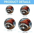 thumbnail image 5 of Raccoon Ornament Christmas 2025, Raccoon Stained Glass Window Hanging – Vibrant Glass Art Ornament, Great Gift for Lovers, 5 of 5
