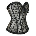 thumbnail image 5 of Jsaierl Corset Tops for Women Tummy Control Lace Sleeveless Halloween Costumes Renaissance Corset Retro Corset Lingerie Going Out Bustier Shapewear, 5 of 9